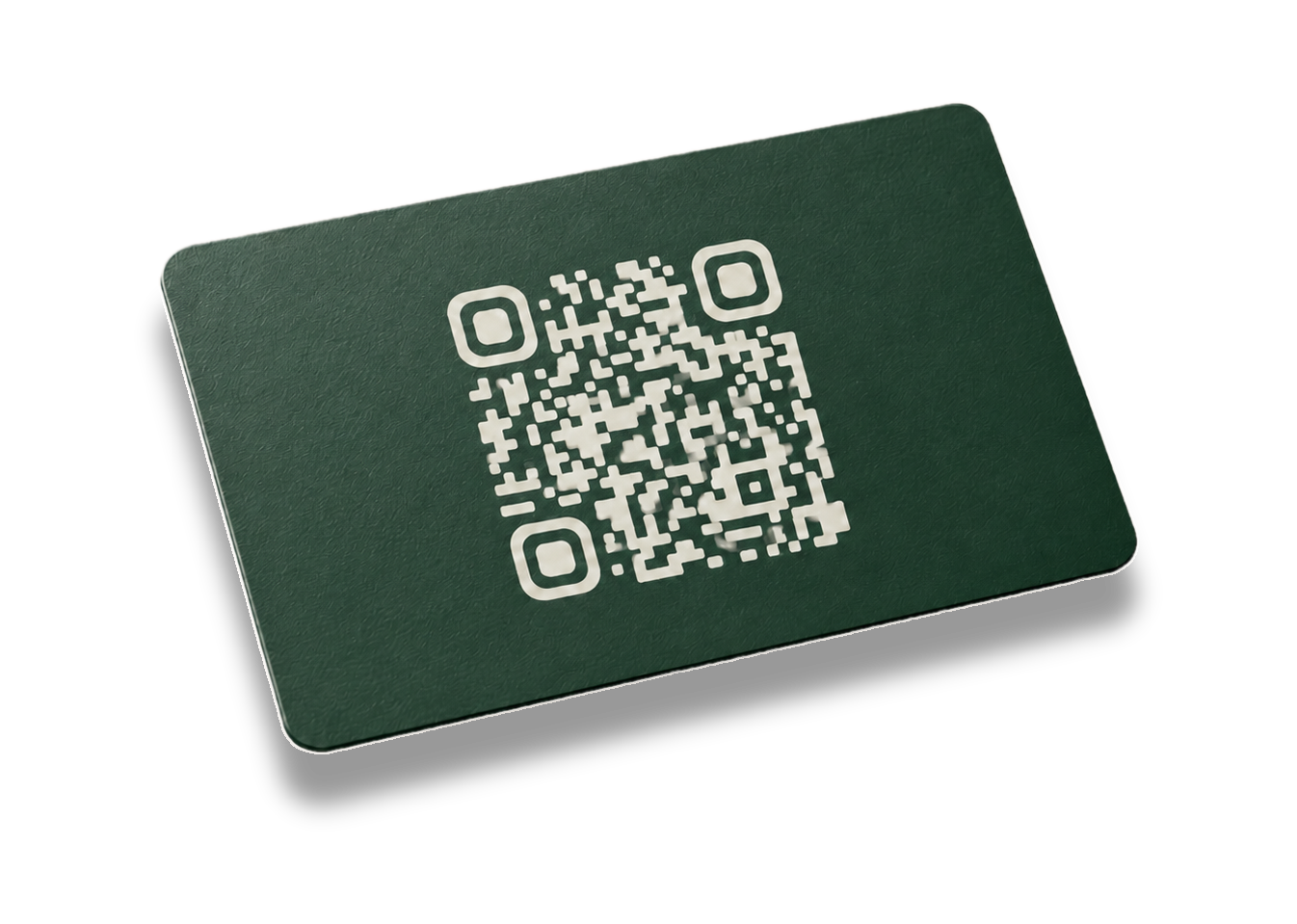 CardBranch business card back with QR code, printed example