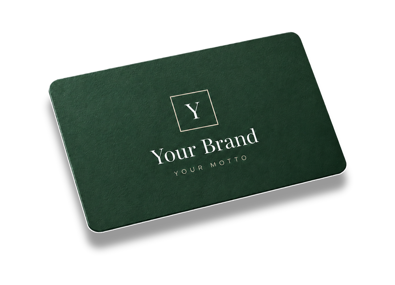 CardBranch business card front, printed example